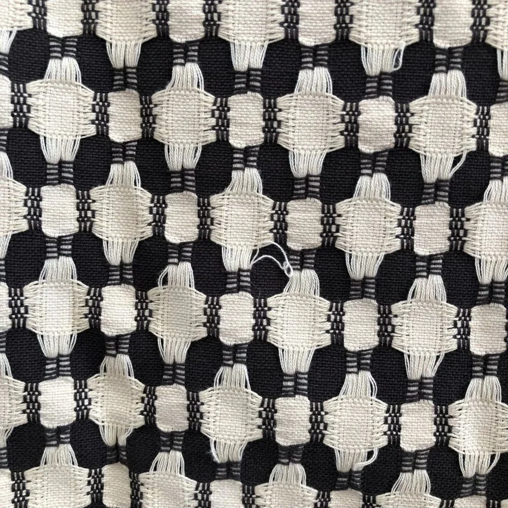 CRATE & BARREL Tahona‎ Obsidian Textured Tassels Pillow Cover